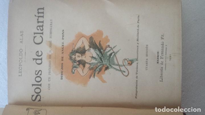 Libros antiguos: SOLOS DE CLARIN.  Leopoldo Alas. 1891 - Foto 3