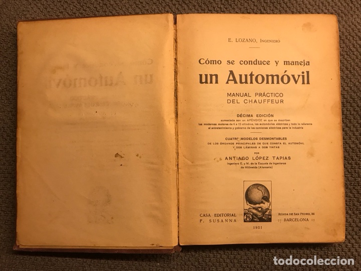 Libros antiguos: COMO SE CONDUCE Y MANEJA UN AUTOM&Oacute;VIL (a.1931) - Foto 2