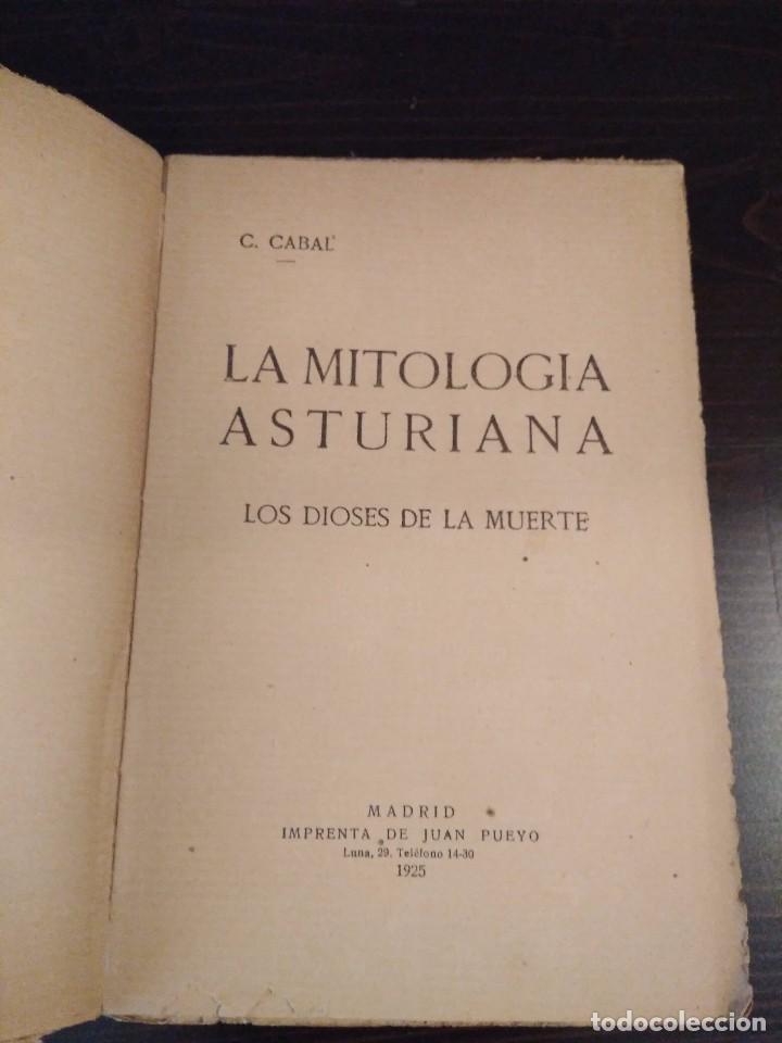 Libros antiguos: MITOLOGIA ASTURIANA - LOS DIOSES DE LA MUERTE - CABAL - 1925 - Foto 3