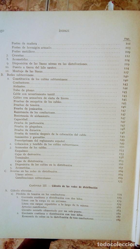 Libros antiguos: Redes electricas - Foto 3