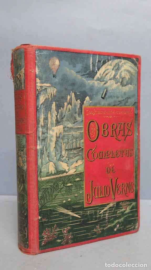 Libros antiguos: EL PUEBLO AEREO. JULIO VERNE - Foto 1