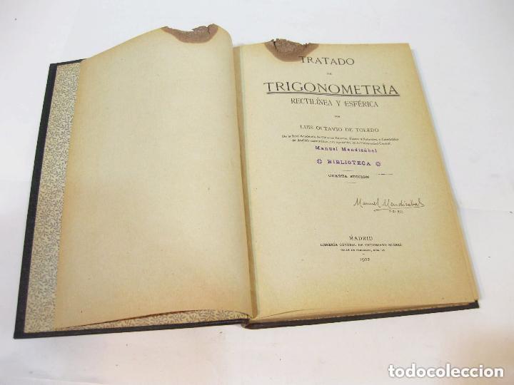 Libros antiguos: Tratado de Trigonometr&iacute;a. Madrid 1922. - Foto 1