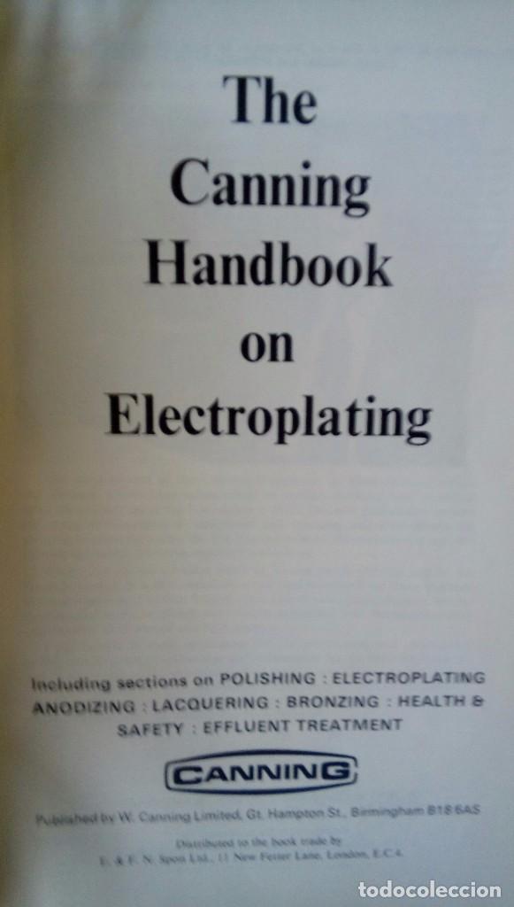 Libros antiguos: Canning handbook on electroplating - Foto 2