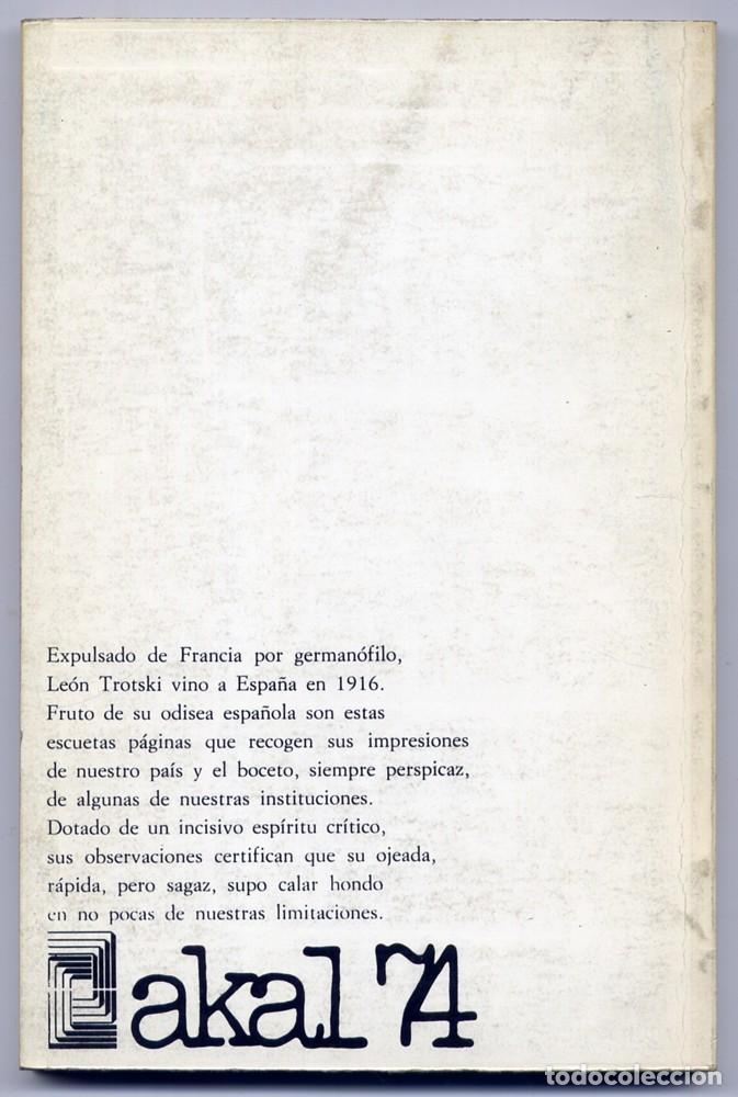 Libros antiguos: TROTSKY, Leon [Lev Davidovich Bronstein, 1879-1940].  En Espa&ntilde;a. Traducci&oacute;n de Andr&eacute;s Nin. 1976. - Foto 3