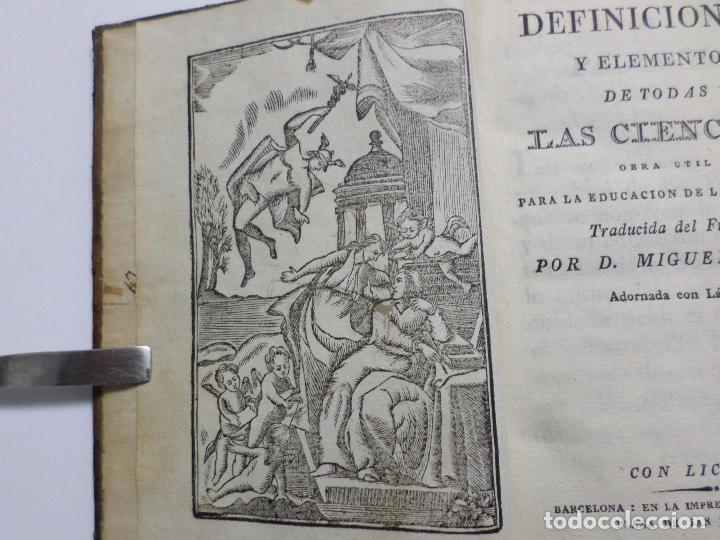 Libros antiguos: LIBRO ELEMENTOS DE LAS CIENCIAS A&Ntilde;O 1825 - Foto 2