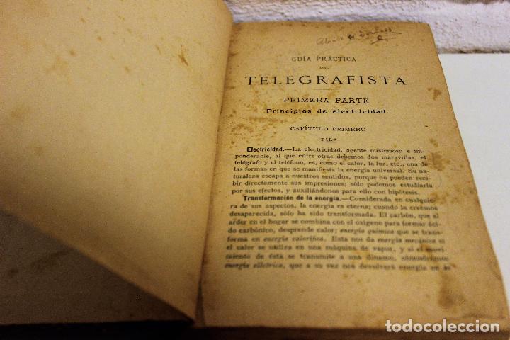 Libri antichi: Gu&iacute;a pr&aacute;ctica del Telegrafista de Montoriol y Balseiro. Telegrafos.Inst. Sordomudos y ciegos 1921