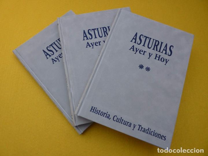 Libri antichi: Asturias Ayer y hoy Historia,cultura y tradiciones Tapa dura terciopelo LP &ccedil;