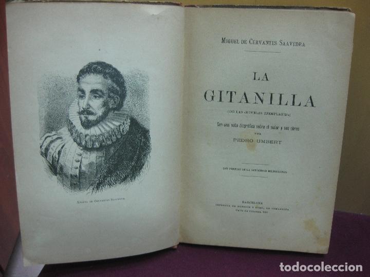 Libros antiguos: LA GITANILLA-MIGUEL DE CERVANTES-IMP.HENRICH Y COM.-1910. - Foto 6