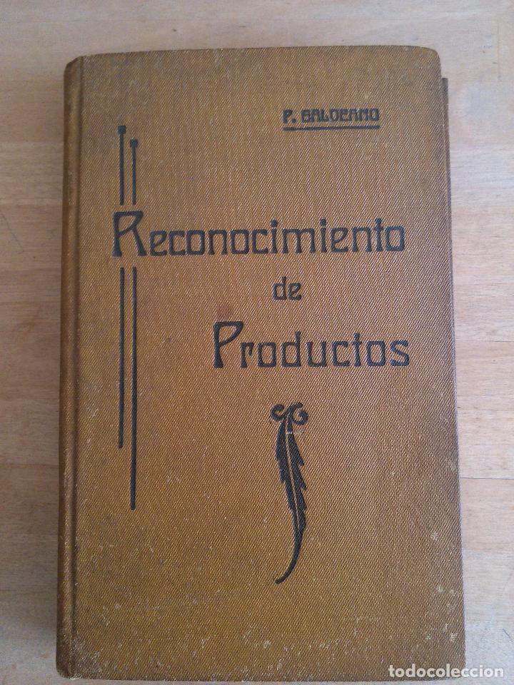 Old books: Reconocimiento de productos. P. Galdeano, Sch. P.