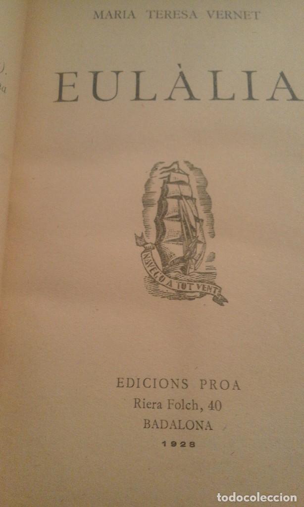Libros antiguos: Eul&agrave;lia - Maria Teresa Vernet - 1928 - Foto 2