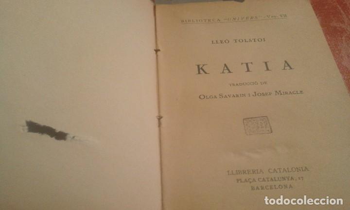 Libros antiguos: Katia - Lle&oacute; Tolstoi - 1920? - en catal&agrave; - Foto 4