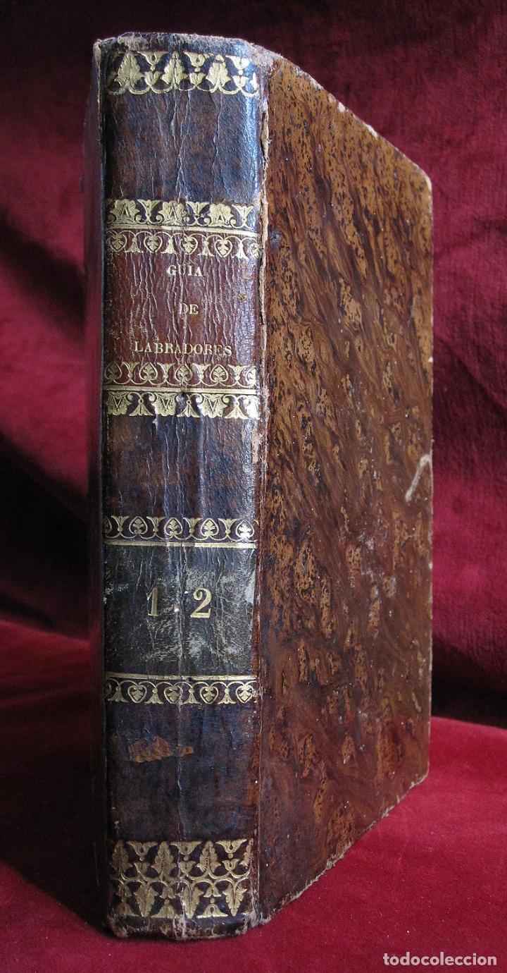 Old books: GUIA DE LABRADORES, HORTELANOS, JARDINEROS Y ARBOLISTAS (1844), por JOSE GARCIA SANZ (2 tomos)