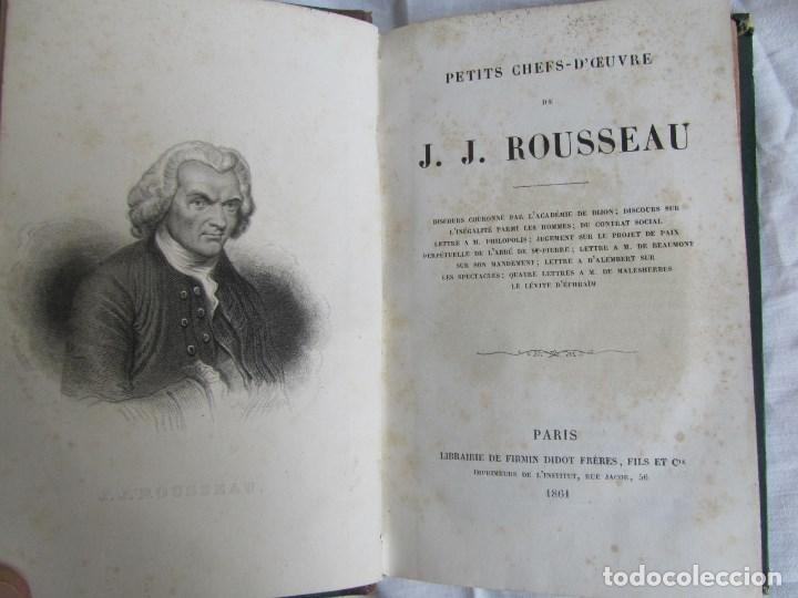 Libros antiguos: J.J. Rousseau Petits Chefs-Douvre 1861 En franc&eacute;s - Foto 8