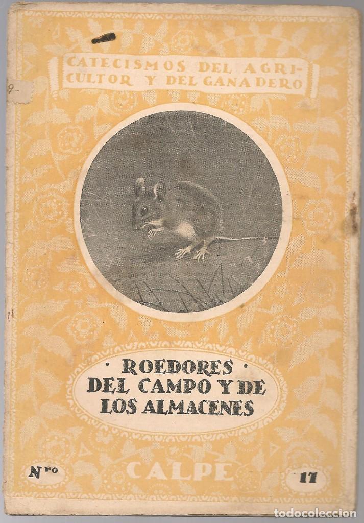 Libros antiguos: CABRERA,A. ,ROEDORES DEL CAMPO Y DE LOS ALMACENES ,1921 - Foto 1