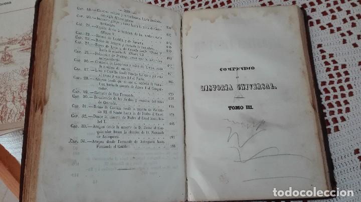 Libros antiguos: Compendio de historia universal Juan Cortada 1859 - Foto 3