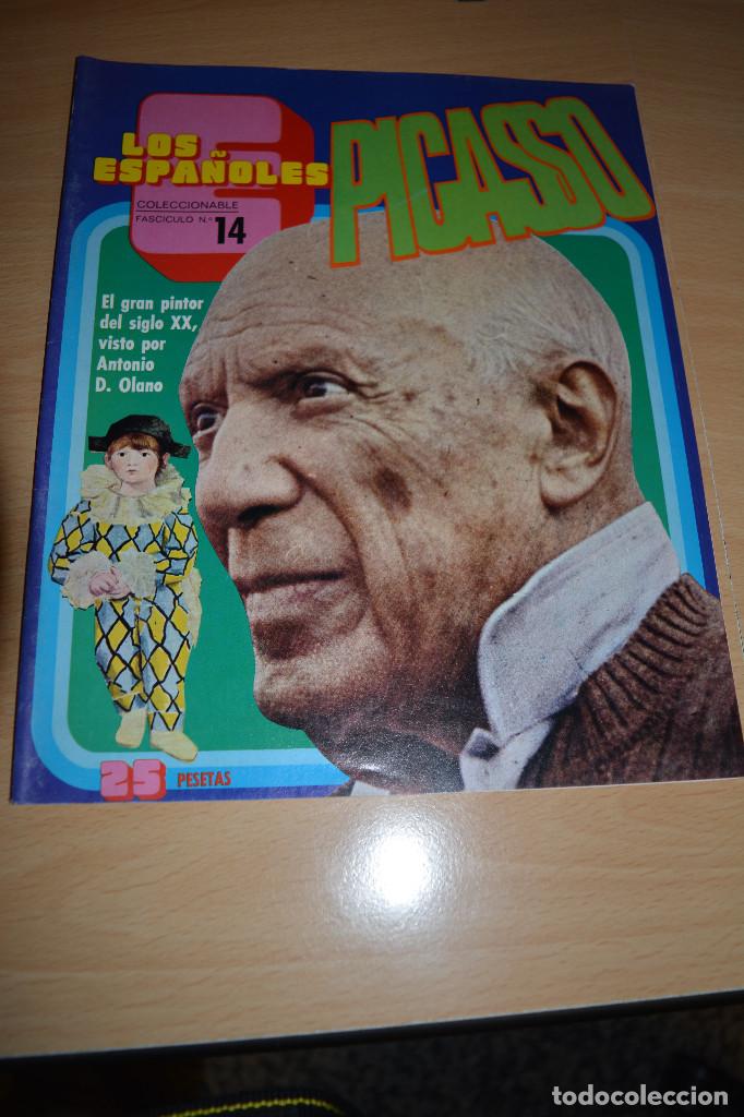 Libri antichi: LOS ESPA&Ntilde;OLES.FASCICULO 14 PICASSO 1972