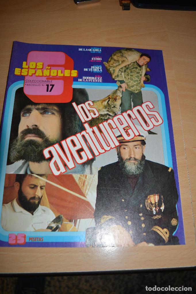 Libri antichi: LOS ESPA&Ntilde;OLES.FASCICULO 17 LOS AVENTUREROS 1972