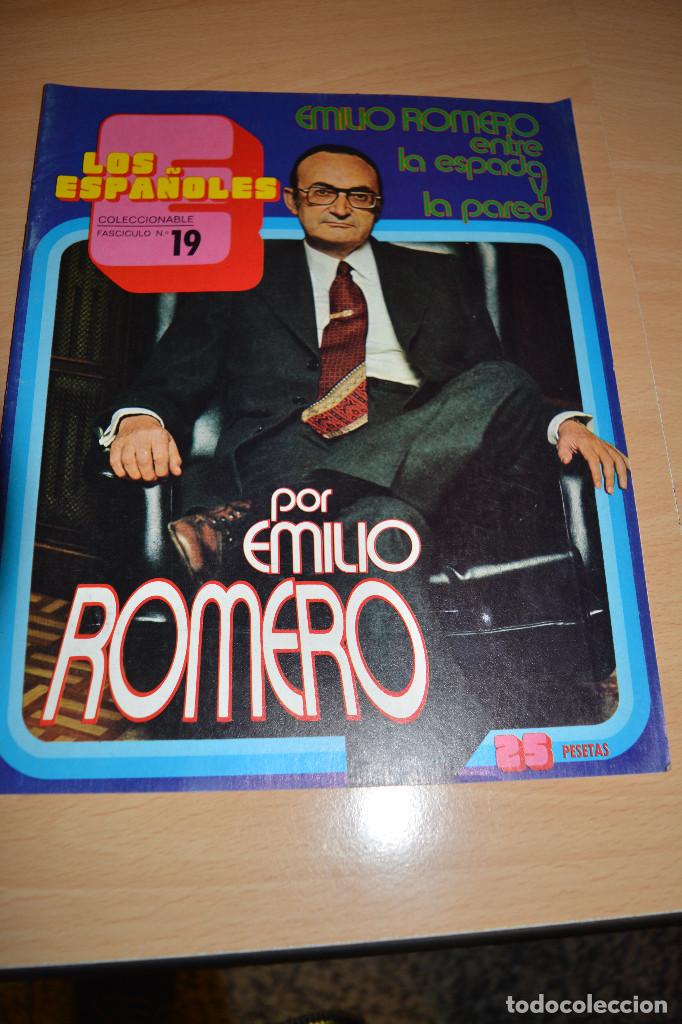 Libri antichi: LOS ESPA&Ntilde;OLES.FASCICULO 19 EMILIO ROMERO ENTRE LA ESPADA Y LA PARED 1972