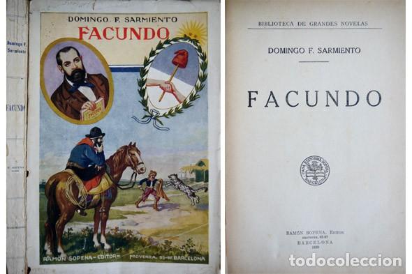 Libros antiguos: SARMIENTO, Domingo Faustino.  Facundo.  1930. - Foto 1
