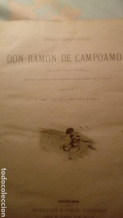 Libros antiguos: Ram&oacute;n Campoamor(Doloras y obras completas)) - Foto 4