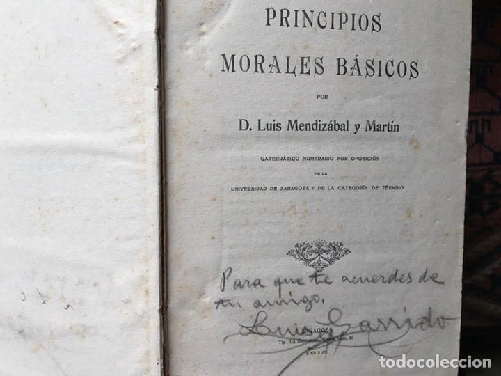 Libros antiguos: Principios morales b&aacute;sicos - Foto 1