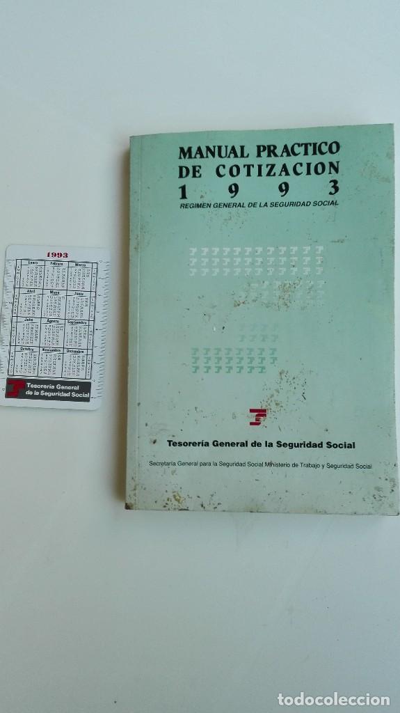 Libros antiguos: Manual pr&aacute;ctico de cotizaci&oacute;n de 1993 - Foto 1