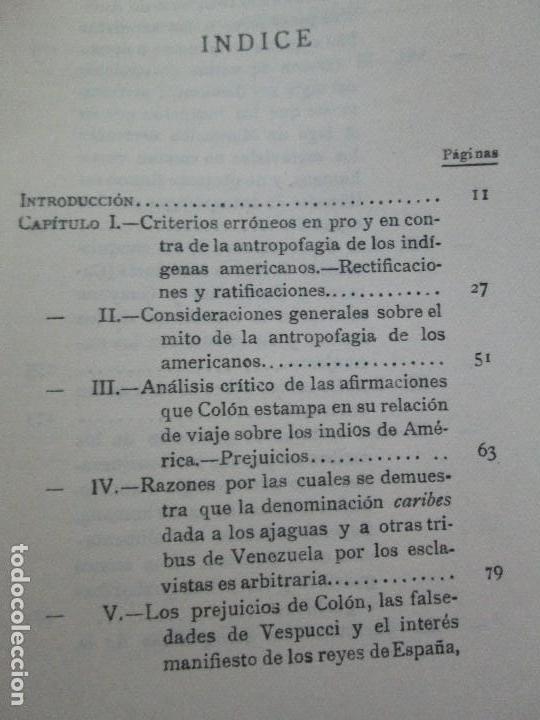 Libros antiguos: LOS INDIOS CARIBES. ETNOGRAFIA AMERICANA. JULIO C. SALAS. EDITORIAL AMERICA 1920. VER FOTOS - Foto 14 - 106635115