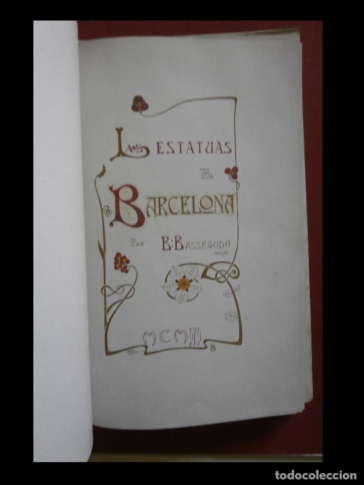 Libros antiguos: Las estatuas de Barcelona. B. Bassegoda - Foto 2