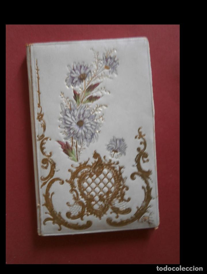 Libros antiguos: Bloc de notas con cubiertas troqueladas en color y oro - Foto 1