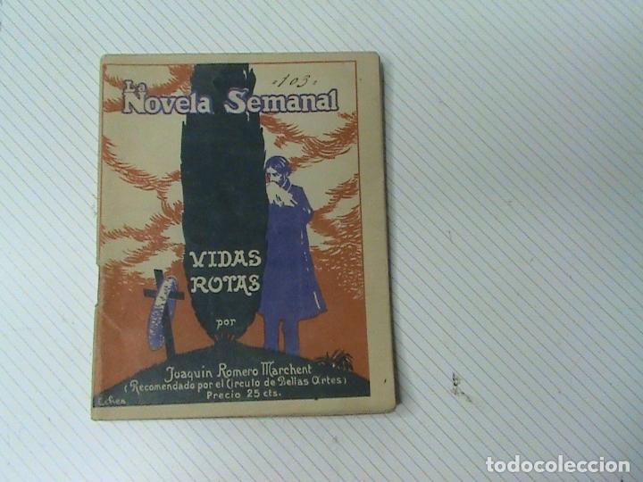 Libros antiguos: Vidas rotas (autor: Joaqu&iacute;n Romero Marchent) - Foto 1
