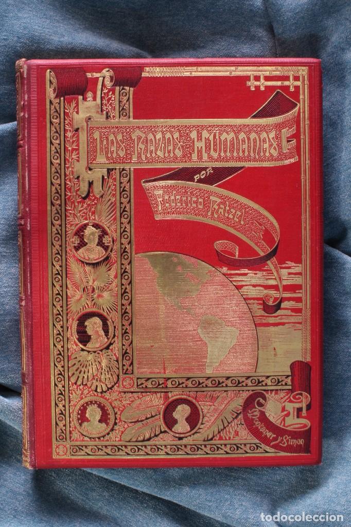 Libros antiguos: Libro Las razas humanas. Dos tomos. 1888 - Foto 3