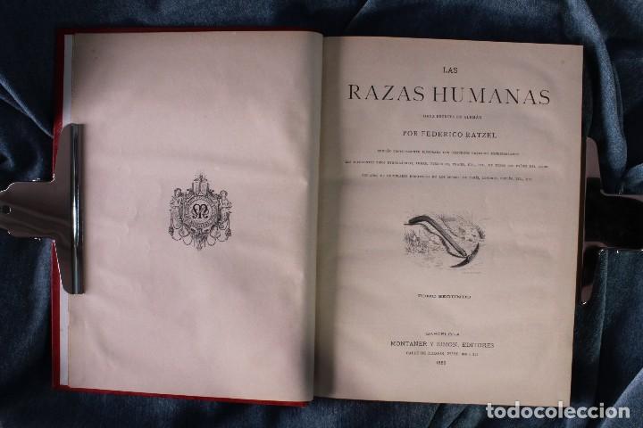 Libros antiguos: Libro Las razas humanas. Dos tomos. 1888 - Foto 8