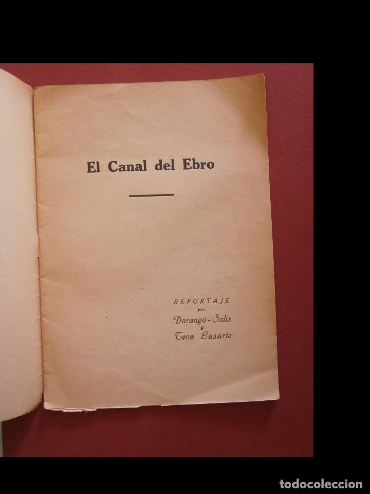 Old books: El canal del Ebro. Reportaje por Barango-Solis y Tena Basarte