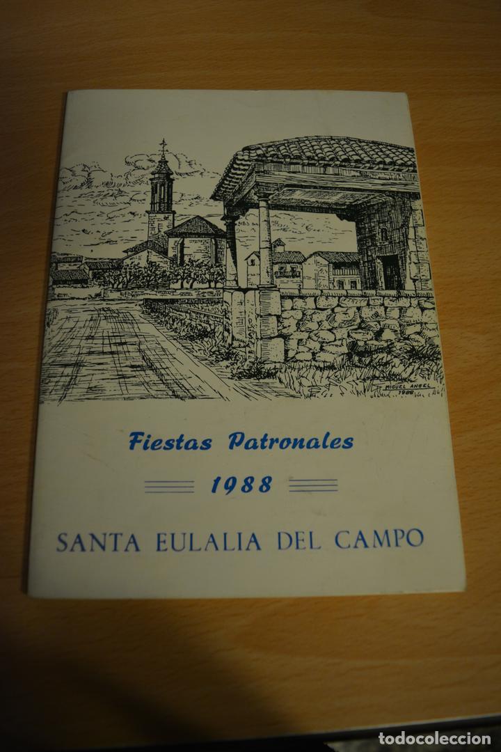 Libros antiguos: PROGRAMA DE FIESTAS DE SANTA EULALIA (TERUEL) 1988 - Foto 1