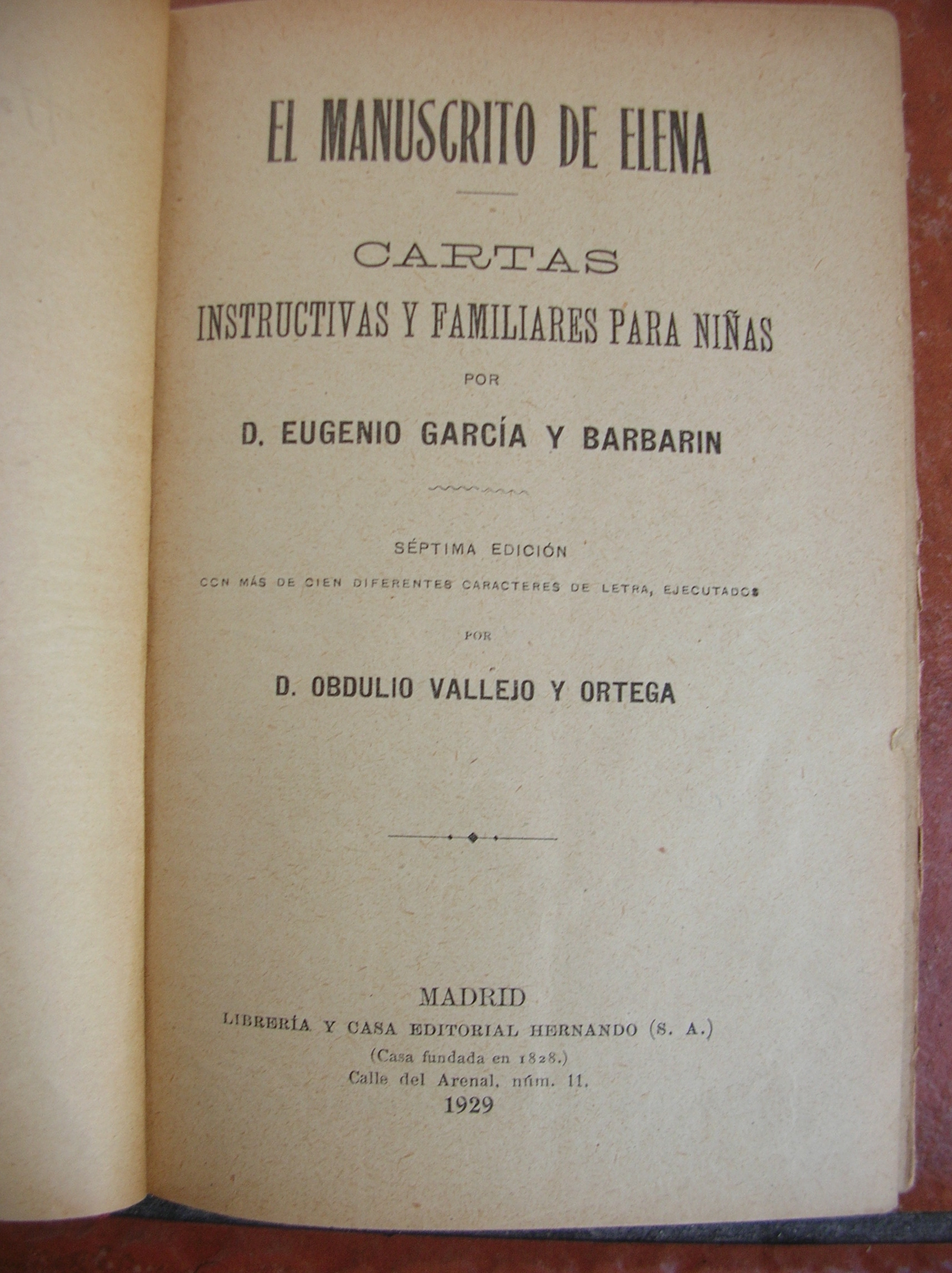 Libros antiguos: EL MANUSCRITO DE LENA A&Ntilde;O 1929 - Foto 2