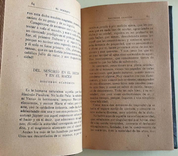 Libros antiguos: EL HEROE DISCRETO- BALTASAR GRACIAN 1.900 - Foto 3