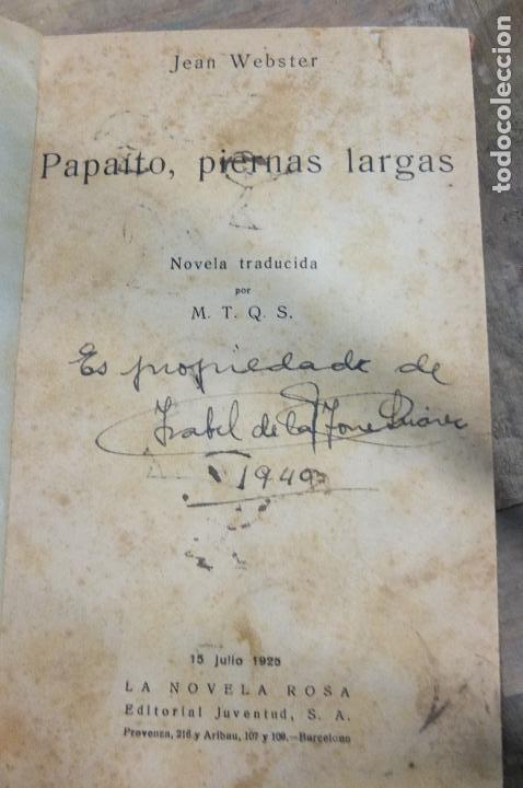 Libros antiguos: Jean Webster, Papaito piernas largas-1925 - Foto 2