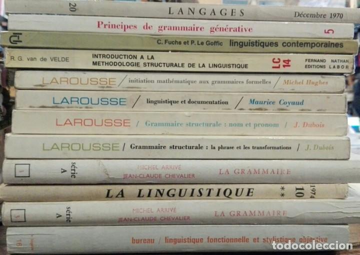 Libros antiguos: lote de 13 libros de gramatica y linguistica en franc&eacute;s. - Foto 1