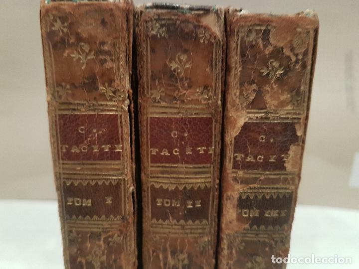 Livres anciens: tres tomos c. corner II taciti que exstant opera a&ntilde;o 1760 ver fotos buen estado