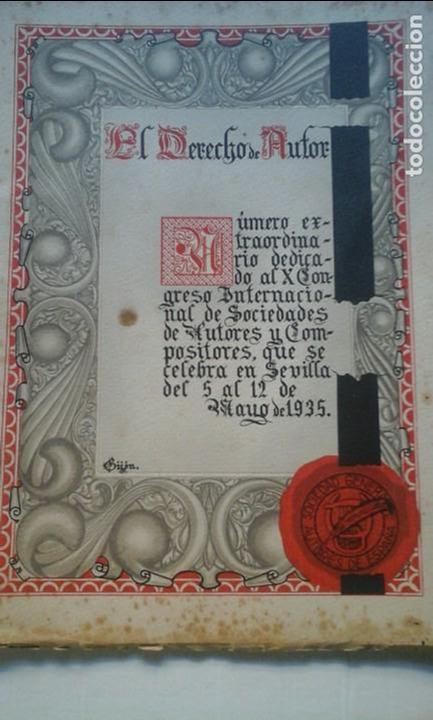 Libros antiguos: El derecho de Autor. - Foto 1