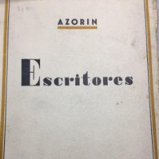 Libros antiguos: ESCRITORES AZORÍN BIBLIOTECA NUEVA MADRID 1956 BUEN ESTADO 
