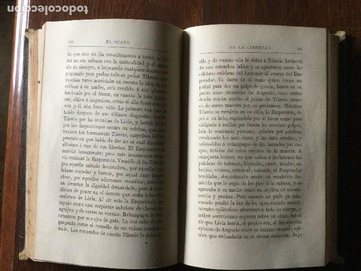 Libros antiguos: El ocaso de la libertad. Emilio Castelar. - Foto 4