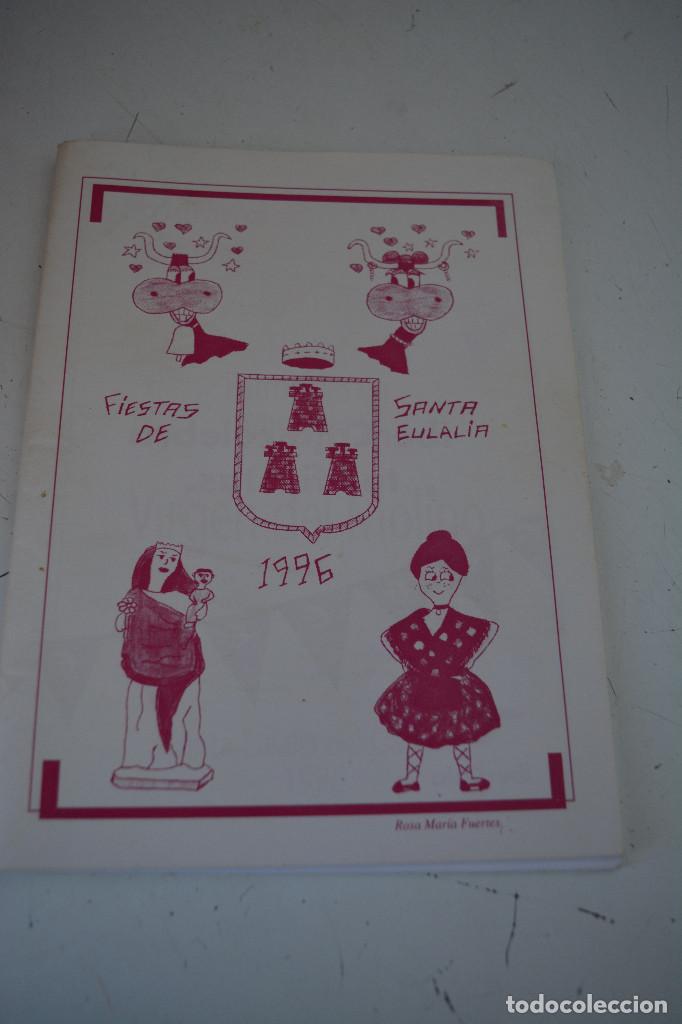 Libros antiguos: PROGRAMA DE FIESTAS DE SANTA EULALIA (TERUEL) 1995 - Foto 1