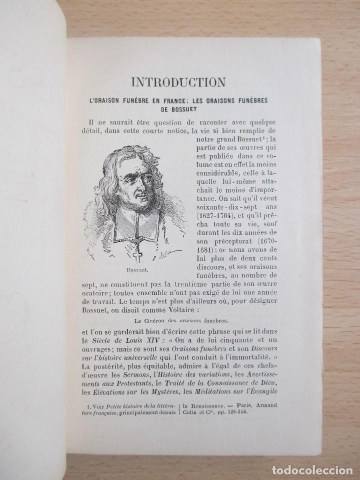 Libros antiguos: Oraisons fun&egrave;bres, de Bossuet - Foto 4