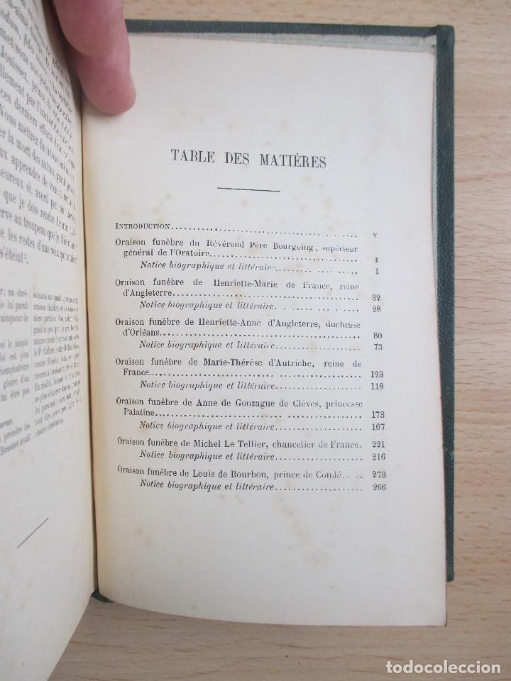 Libros antiguos: Oraisons fun&egrave;bres, de Bossuet - Foto 10