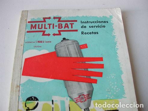 Libros antiguos: RECETAS E INSTRUCCIONES DE SERVICIO DE MULTI-BAT - Foto 2