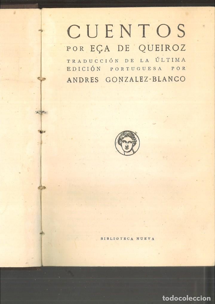 Libros antiguos: CUENTOS. E&ccedil;a de Queiroz - Foto 1