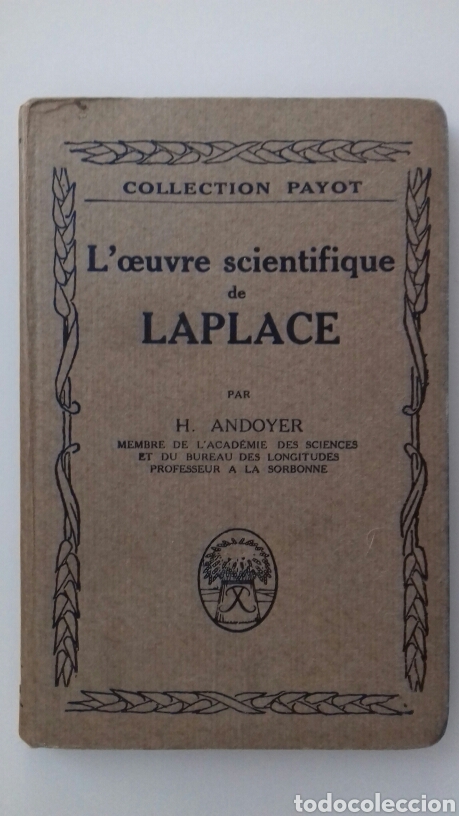 Libros antiguos: LOEUVRE SCIENTIFIQUE DE LAPLACE - Foto 1