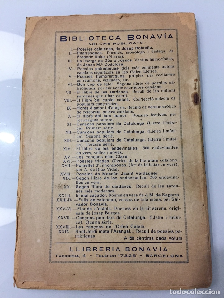 Libros antiguos: Libro Pitarresques. Seraf&iacute; Pitarra. 1935 - Foto 2