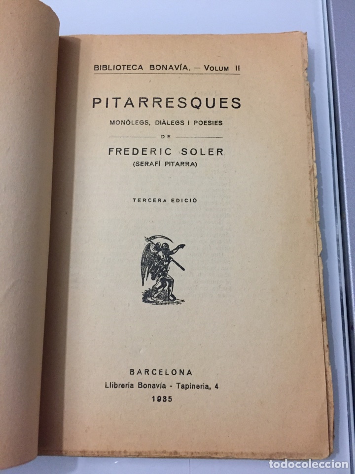 Libros antiguos: Libro Pitarresques. Seraf&iacute; Pitarra. 1935 - Foto 3